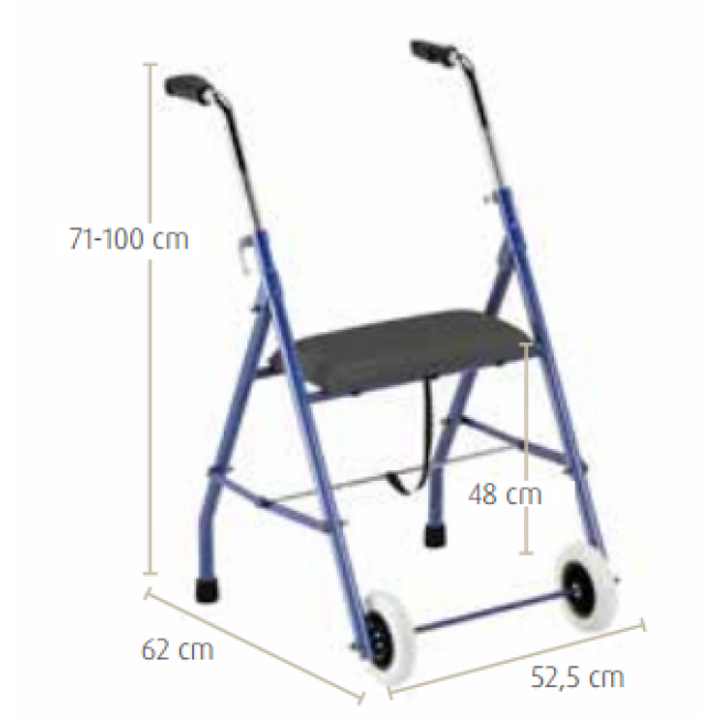 A134andadorplegableconruedasyasiento