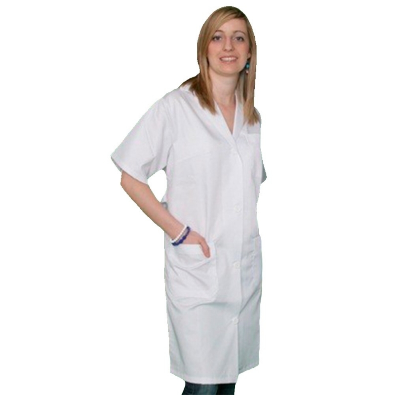 Bata sanitaria color blanco