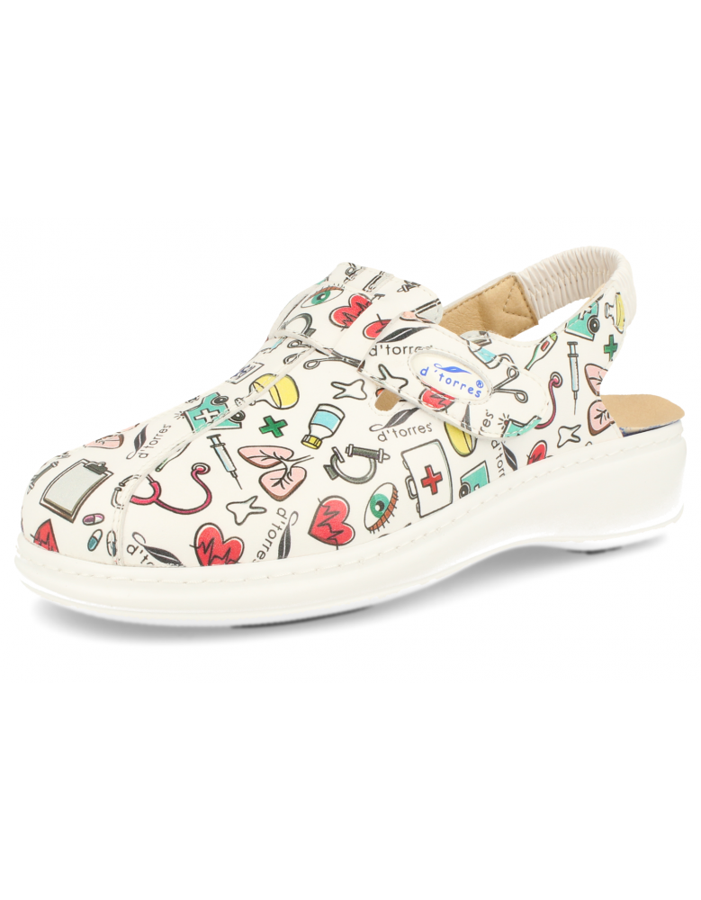 Zuecos sanitarios con tira trasera Máster Plus Estampados - Ortocasa Ortopedia